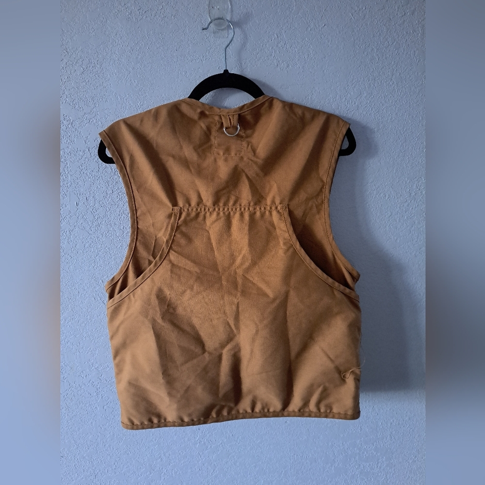 Brown Utility Vest with Multiple Pockets - Picture 6 of 6